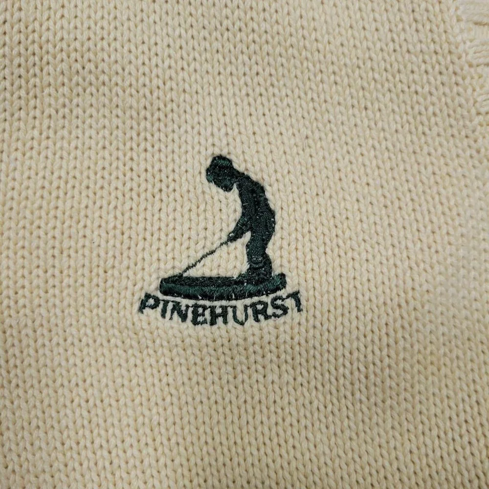 Polo Ralph Lauren‎ Size L Yellow Cotton Pinehurst V-neck Sweater Vest